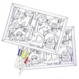 Tovagliette da colorare "JUNGLE" (set da 2)