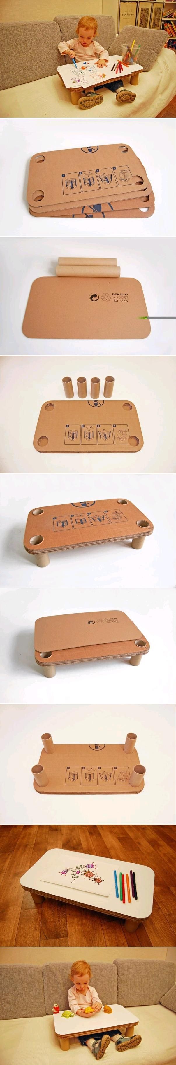 tavolino in cartone per bambini